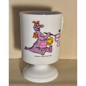 Vintage Walt Disney World Epcot Center Figment Artist Pedestal Mug 1982 Japan